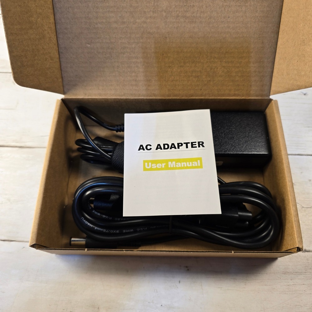 OPEN BOX Universal AC Adapter Power Supply Charger w DC Connector & Wall Cable